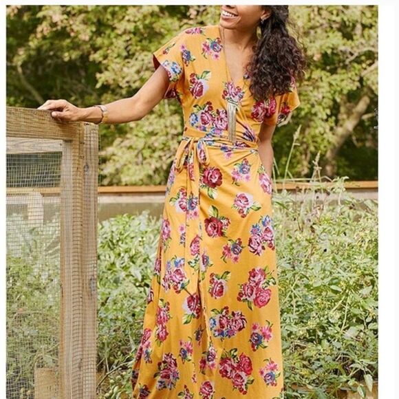 Matilda Jane Dresses & Skirts - Matilda Jane  Alana Maxi Dress Wrap Yellow